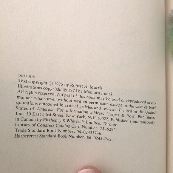 Vtg 1975 A Science I can Read Book Dolphin - Picture 4 of 8